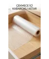 Şeffaf Kaydırmaz Dolap İçi Raflık Koruyucu Çekmece Örtüsü 45x300 Cm Pvc Eva