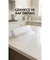 Şeffaf Kaydırmaz Pvc Raflık Dolap İçi Çekmece Koruyucu 45x300 Cm