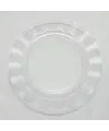 Şeffaf Lüks Plastik Mika Yuvarlak Tabak 22 Cm 6 Adet