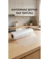 Şeffaf Pvc Raflık Kaymaz Çekmece Örtüsü 45x300 Cm Mutfak Dolap İçi Koruyucu