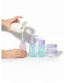 Şeffaf Seyahat Dolum Şişesi Seti 5 Parça Kozmetik Organizer