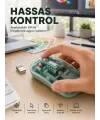 Şeffaf Tasarımlı Bluetooth Kablosuz Mouse Pilli Kullanım Yeni Nesil