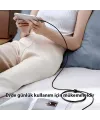 Şeffaf Uçlu iPhone 45w Usb Hızlı ve Dayanıklı Şarj ve Data Işıklı Örgü Kablo 1 Metre