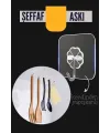 Şeffaf Yapışkanlı Askı, Mutfak Banyo Duvar Askısı, Çivisiz Pratik Kanca Seti