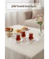 Şeffaf Yuvarlak Servis Tepsisi 33 cm