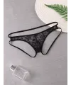 Seksi Dantelli Arkası Açık Seksi Siyah Erkek Külot TG274626