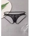 Seksi Dantelli Arkası Açık Seksi Siyah Erkek Külot TG274626