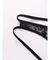 Seksi Dantelli Arkası Açık Seksi Siyah Erkek Külot TG274626