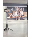 Selfie Çubuğu Tripod Kumandalı Telefon Tutucu Siyah