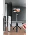 Selfie Çubuğu Tripod Kumandalı Telefon Tutucu Siyah