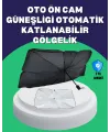 Şemsiye Tasarımlı Katlanabilir Araç Güneşliği – Geniş Uyumlu, Uv Koruma