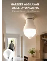 Sensörlü Led Lamba Otomatik Algılama Enerji Tasarruflu Aydınlatma