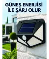 Sensörlü Solar Bahçe Lambası Geniş Açılı Led Aydınlatmalı Balkon Garaj Ve Bahçe Işığı