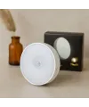 Sensörlü USB Şarjlı Beyaz LED Yuvarlak Lamba 8.3 cm