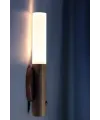 Sensörlü Usb Şarjlı Mıknatıslı Taşınabilir Duvar Aplik Masa Lambası Ahşap Görünümlü Gün Işığı