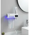 Sensörlü Uv Sterilize Diş Fırçası Tutucu Ve Macun Sıkma Aparatı