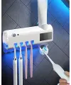 Sensörlü Uv Sterilize Diş Fırçası Tutucu Ve Macun Sıkma Aparatı