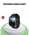 Sesli Arama Özellikli Sım Kartlı Siyah Akıllı Saat
