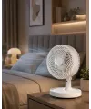 Sessiz Çalışan Mini Masaüstü Fan 2 Kademeli Otomatik Salınımlı