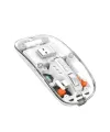 Sessiz Tıklama Çift Modlu Bluetooth Ve Alıcı Şeffaf Mouse Fare