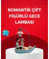 Sevgililer Günü İçin Romantik Çift Figürlü Dekoratif Gece Lambası