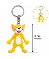 Sevimli Sarı Kedi Figürlü Anahtarlık 6 Cm