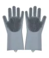 Sihirli Isıya Dayanıklı Silikon Çok Amaçlı Bulaşık Eldiven Fırçası Magic Gloves