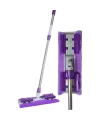 Sihirli Spin Mop Teleskopik Çok Amaçlı Mop +1 Bez Hediyeli - Mor