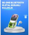 Şık Tasarımlı Siyah Beyaz Kablosuz Kulaklık Çoklu Dil Destekli