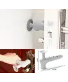 Silikon Duvar Koruyucu Kapı Stoperi Gri