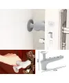 Silikon Duvar Koruyucu Kapı Stoperi GRİ