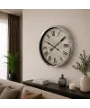 Silver Atlas 60 x 60 Cm Metal Duvar Saati