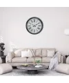 Silver Elegance 40 Cm Krom Metal Duvar Saati