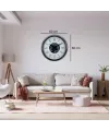 Silver Empire 60 Cm Çarklı Krom Duvar Saati