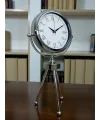 Silver Heritage Üç Ayaklı Krom Metal Masa Saati