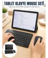 Sım Kartlı Android Tablet Bluetooth Klavye Kablosuz Mouse Geniş Ekran Ve Taşınabilir Kullanım Seti
