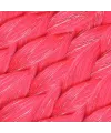 Simli Koyu Pembe Örgülük Saç 100 Gr.