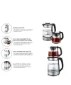 Sinbo 2si 1 Arada Çaycı - Kettle - 2.0L + 1.2L Kapasite - Cam Gövde