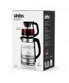 Sinbo 2si 1 Arada Çaycı - Kettle - 2.0L + 1.2L Kapasite - Cam Gövde
