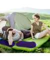 Şişme Kamp ve Yolculuk Yastığı - Ergonomik - Kadife Yüzey