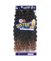 Sister Afro Dalgası Saç - Siyah Karamel Ombreli T1B/27