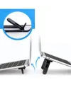 Siyah 2 Kademeli Katlanabilir ve Yapışkanlı Laptop Standı