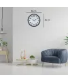 Siyah 36 Cm Büyük Rakamlı Duvar Saati