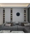 Siyah 36 Cm Modern Duvar Saati