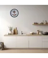 Siyah 36 Cm Sebze Figürlü Eğlenceli Mutfak Duvar Saati