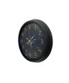 Siyah 40 Cm Mermer Desenli Metal Duvar Saati