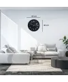 Siyah 40 Cm Metal Atatürk Seri Duvar Saati