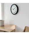 Siyah 52 Cm Metal Arapça Rakamlı Duvar Saati