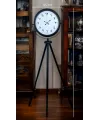 Siyah Arap Rakamlı Sıradışı Tasarım Tripod Ayaklı Saat