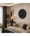 Siyah Arapça Rakamlı 52 x 52 Cm Duvar Saati